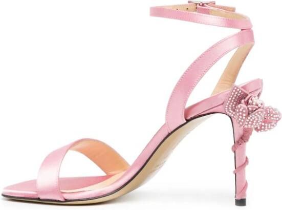 MACH & MACH Wonder Tulip leren sandalen Roze