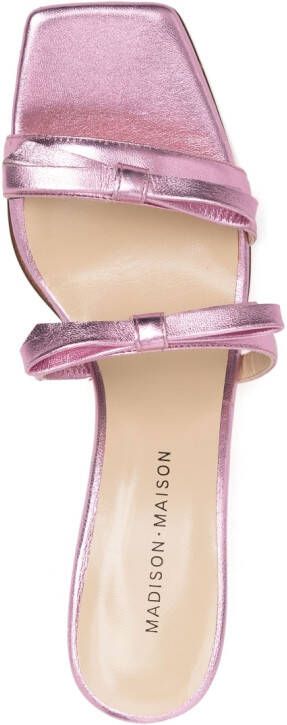 Madison.Maison Sandalen met metallic-effect Roze