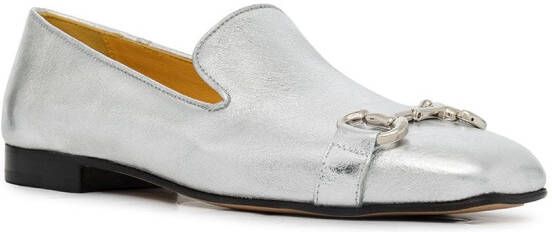 Madison.Maison Loafers met vierkante neus Zilver