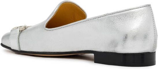 Madison.Maison Loafers met vierkante neus Zilver