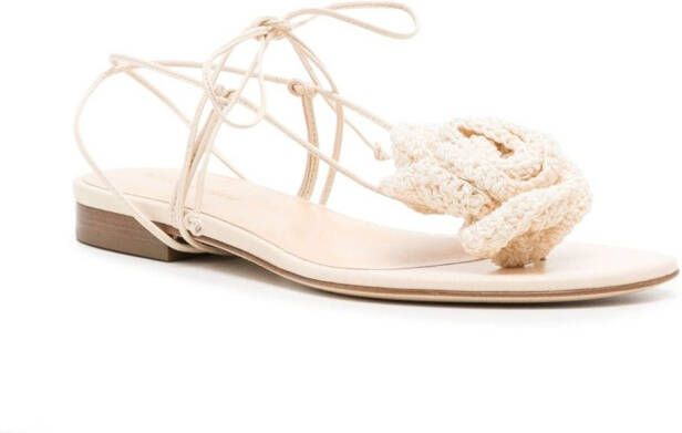 Magda Butrym Gehaakte sandalen Beige