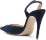 Magda Butrym Slingback pumps met puntige neus Blauw - Thumbnail 3