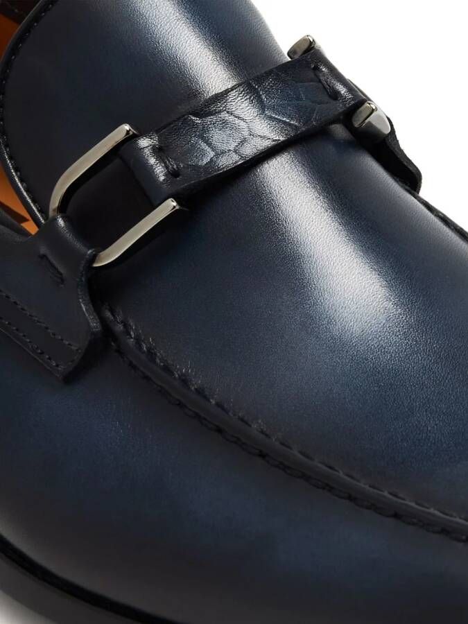 Magnanni Dinos leren loafers Blauw