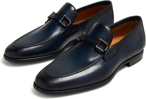 Magnanni Dinos leren loafers Blauw