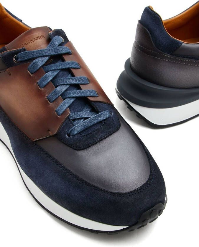 Magnanni Sneakers met vlakken Blauw