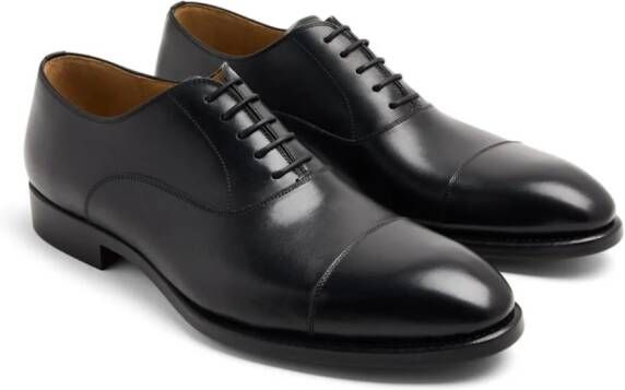 Magnanni Leren Oxford schoenen Zwart