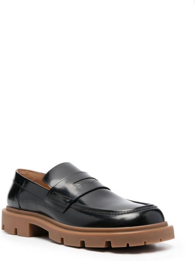 Maison Margiela Ivy leren loafers Zwart