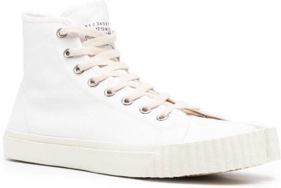 Maison Margiela Tabi high-top sneakers Wit