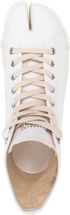 Maison Margiela Tabi high-top sneakers Wit