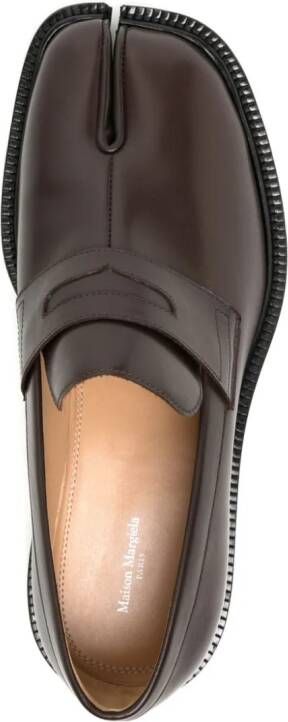 Maison Margiela Tabi leren loafers Bruin