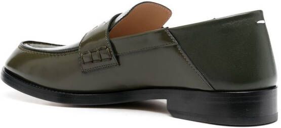 Maison Margiela Leren loafers Groen