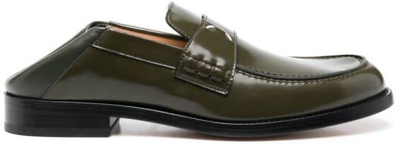 Maison Margiela Leren loafers Groen