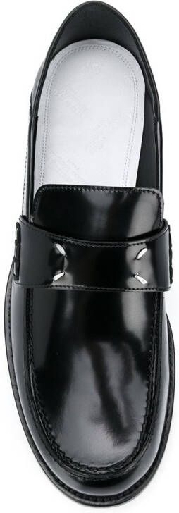 Maison Margiela Camden leren loafers Zwart