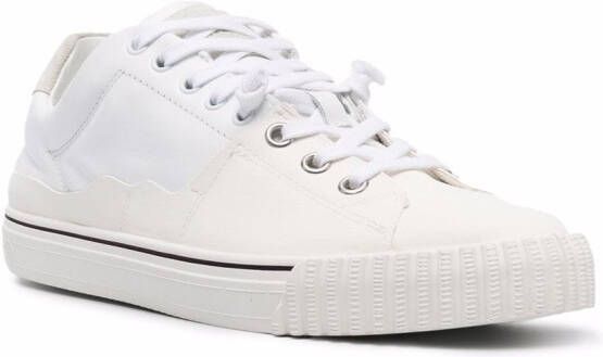 Maison Margiela Low top sneakers met logo-applicatie Wit