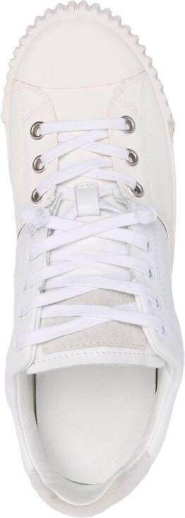 Maison Margiela Low top sneakers met logo-applicatie Wit