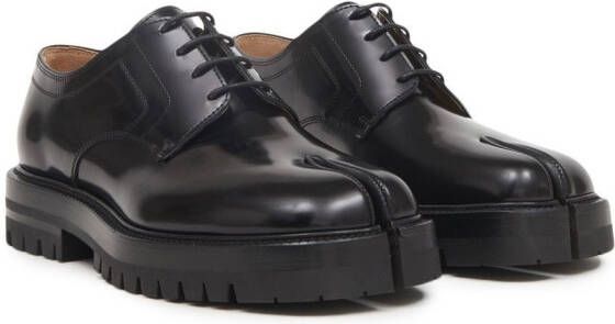 Maison Margiela Tabi derby veterschoenen Zwart