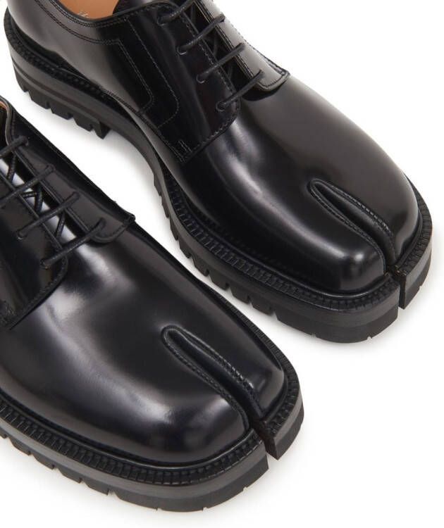 Maison Margiela Tabi derby veterschoenen Zwart