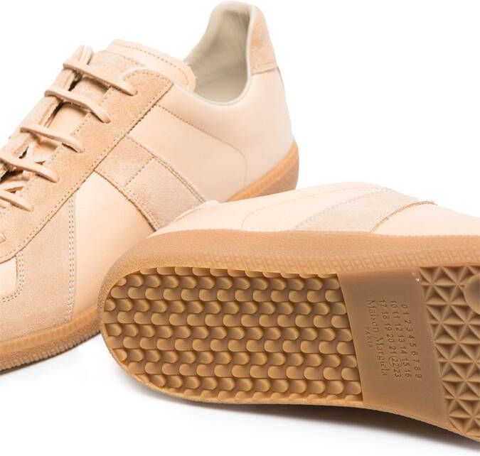 Maison Margiela Replica low-top leren sneakers Beige