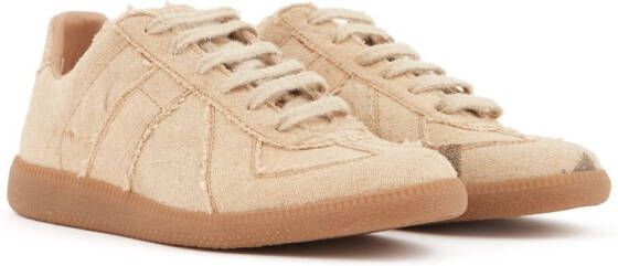 Maison Margiela Replica low-top leren sneakers Beige