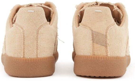 Maison Margiela Replica low-top leren sneakers Beige