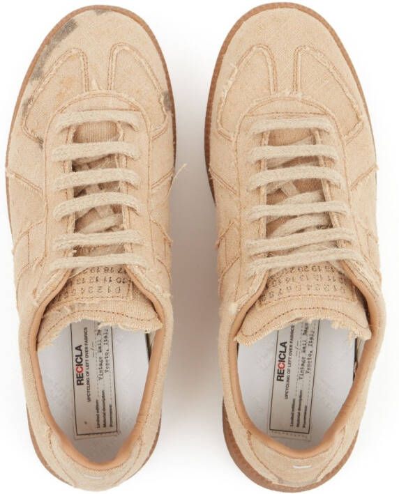 Maison Margiela Replica low-top leren sneakers Beige