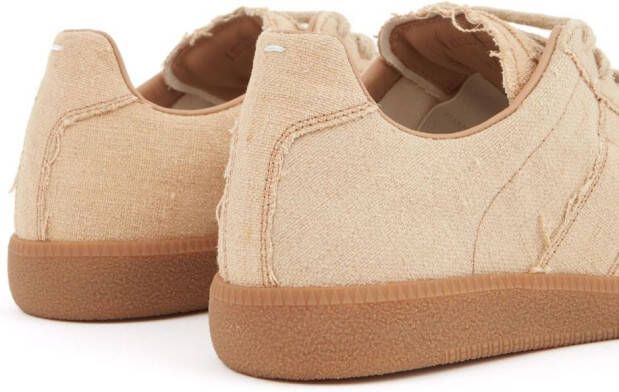 Maison Margiela Replica low-top leren sneakers Beige