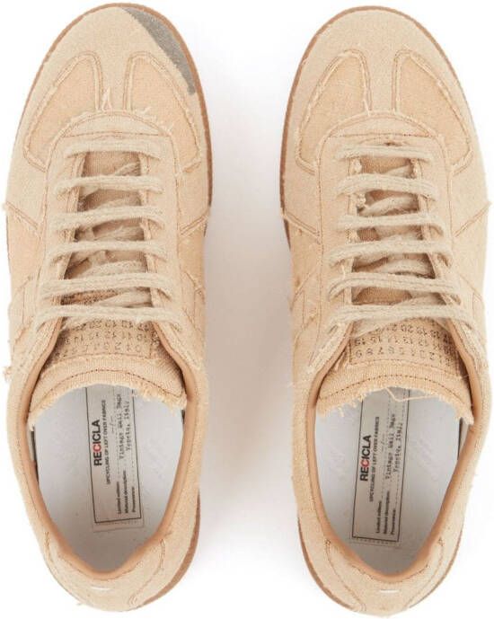 Maison Margiela Replica low-top leren sneakers Beige