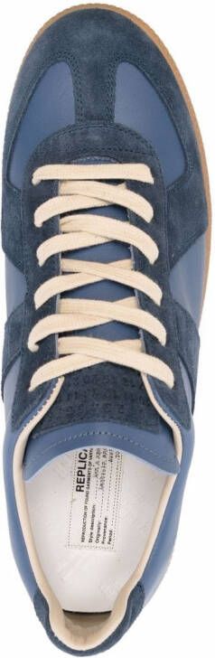 Maison Margiela Replica low-top leren sneakers Blauw