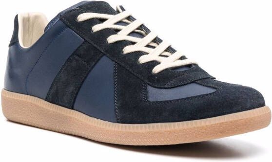 Maison Margiela Replica low-top leren sneakers Blauw