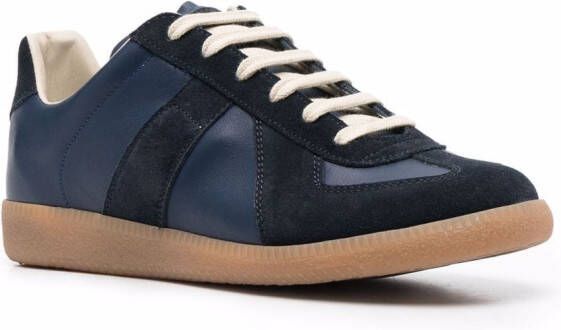 Maison Margiela Replica low-top leren sneakers Blauw