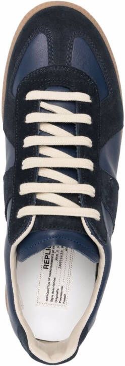 Maison Margiela Replica low-top leren sneakers Blauw