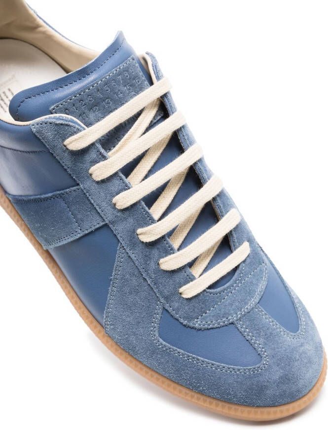 Maison Margiela Replica low-top leren sneakers Blauw