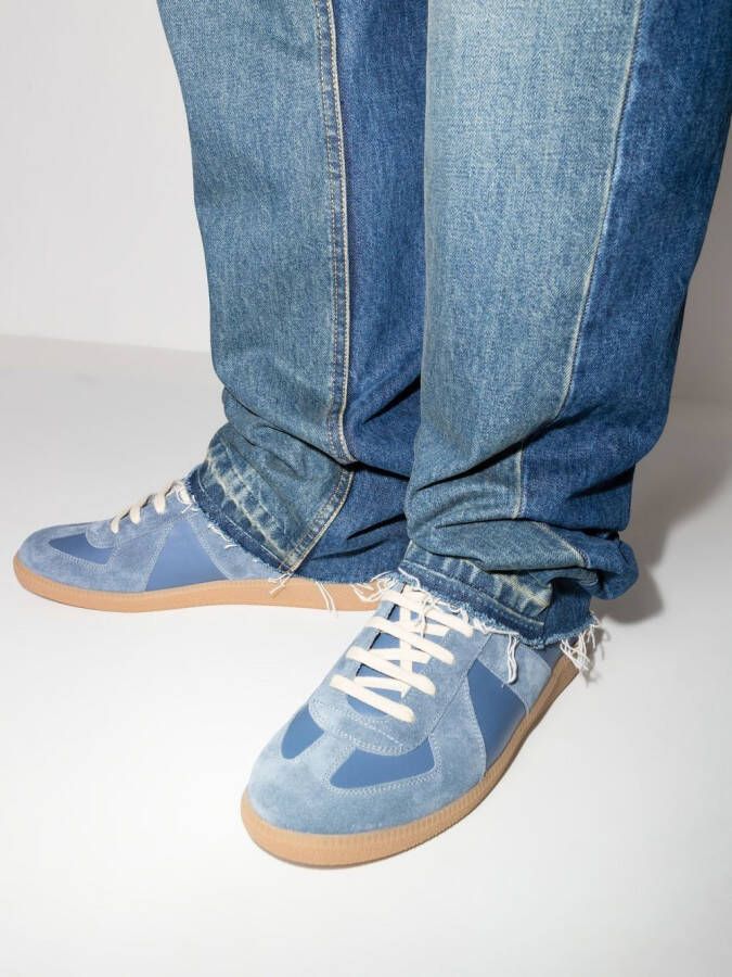 Maison Margiela Replica low-top leren sneakers Blauw