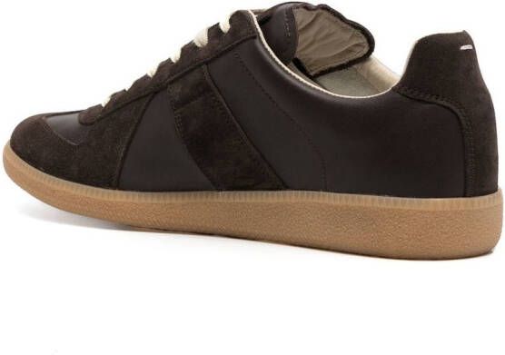 Maison Margiela Replica low-top leren sneakers Bruin