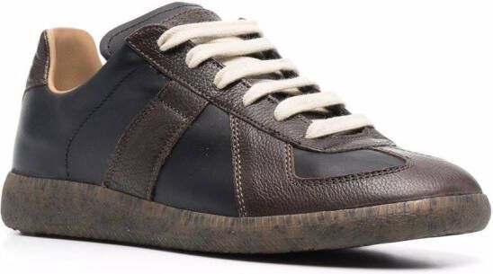 Maison Margiela Replica low-top leren sneakers Zwart