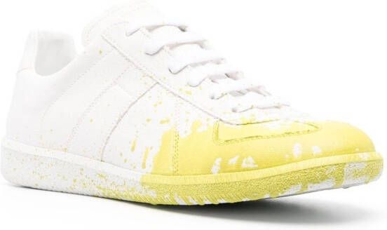 Maison Margiela Replica Paint low-top sneakers Wit