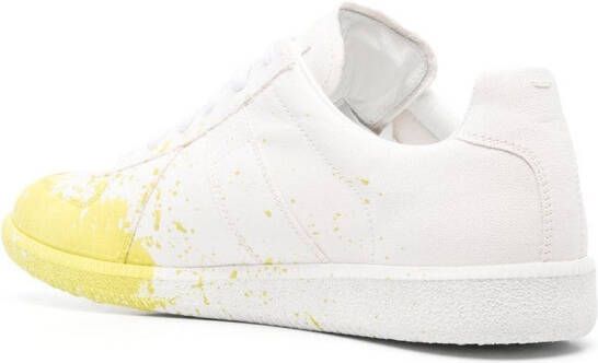 Maison Margiela Replica Paint low-top sneakers Wit