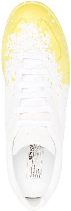 Maison Margiela Replica Paint low-top sneakers Wit