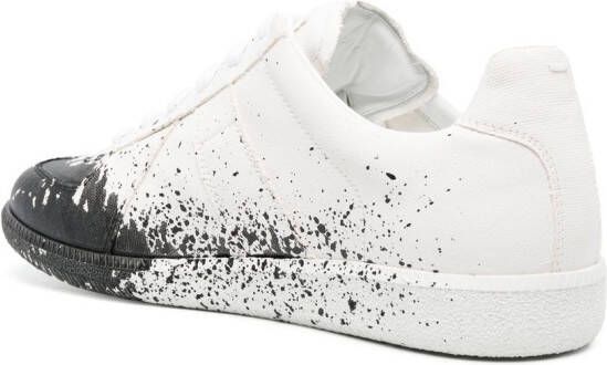 Maison Margiela Replica sneakers met verfspatten Wit