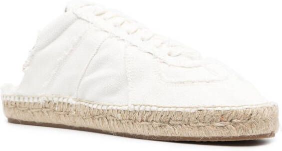 Maison Margiela Replica canvas espadrille sneakers Wit