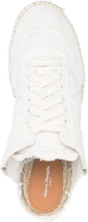 Maison Margiela Replica canvas espadrille sneakers Wit