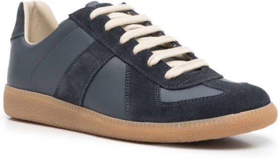 Maison Margiela Replica low-top leren sneakers Blauw