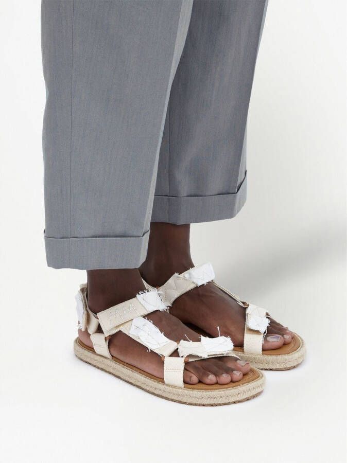 Maison Margiela Sandalen met patchwork Wit