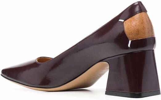 Maison Margiela Décortiqué 60 pumps met vier stiksels Rood