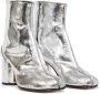 Maison Margiela Tabi 80mm enkellaarzen met spiegeleffect Zilver - Thumbnail 2