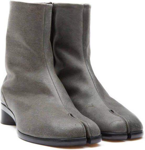 Maison Margiela Tabi 30mm leren enkellaarzen Grijs