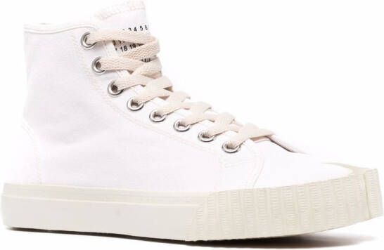 Maison Margiela Tabi high-top sneakers Wit