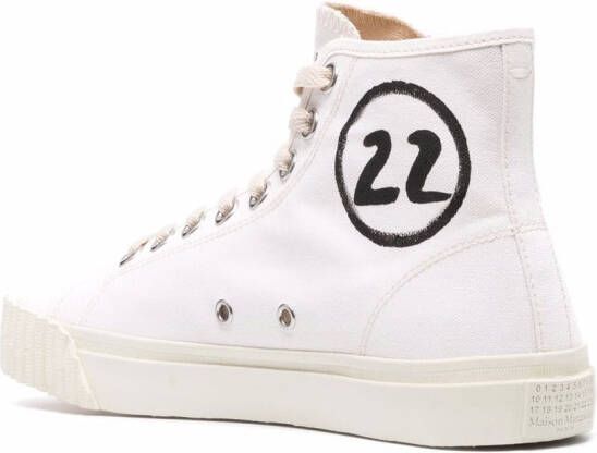 Maison Margiela Tabi high-top sneakers Wit