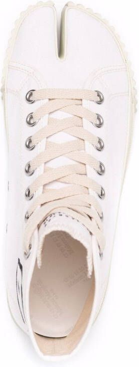 Maison Margiela Tabi high-top sneakers Wit