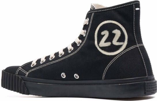 Maison Margiela Tabi high-top sneakers Zwart